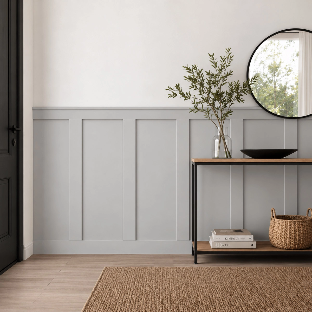 Boazeria ścienna FRAME MDF surowa do malowania - długość 207 cm, wysokość 128 cm