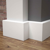 Listwa przypodłogowa MDF TRIO R5, Biała Premium, 8cm