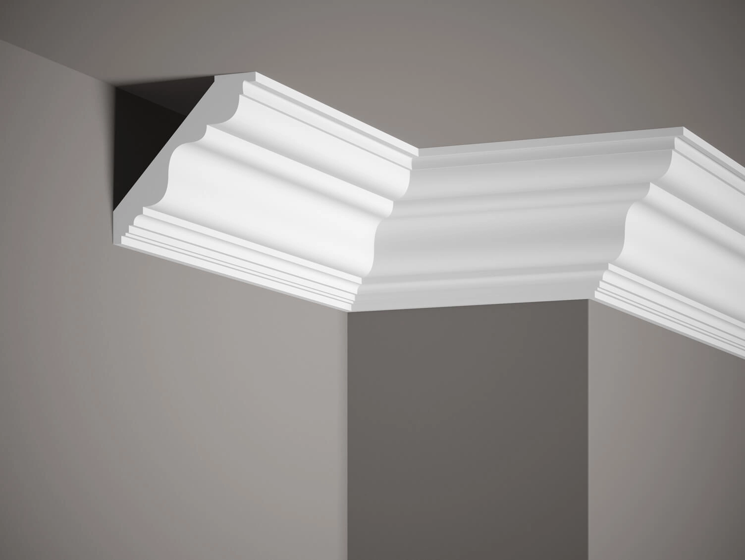 Listwa przysufitowa biała MDB108 wym. 200 x 10 x 10 cm, z ProFoam