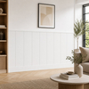 Boazeria ścienna LOFT - długość 200 cm, wysokość 114,5 cm - zestaw listew MDF