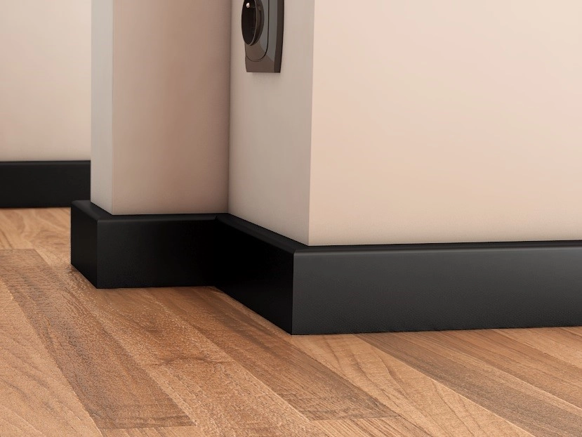 Listwa przypodłogowa MDF R3 (262 cm x 6 cm x 1,6 cm) czarna RAL 9005