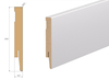 Listwa przypodłogowa MDF - PRIMA 12cm - do malowania