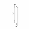 Listwa przypodłogowa MDF Plus F1 biała lakierowana półmat (262 cm x 10 cm x 1,6 cm) wilgocioodporna