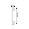 Listwa przypodłogowa, cokół Creativa LPC-20a 244cm kolor aluminium