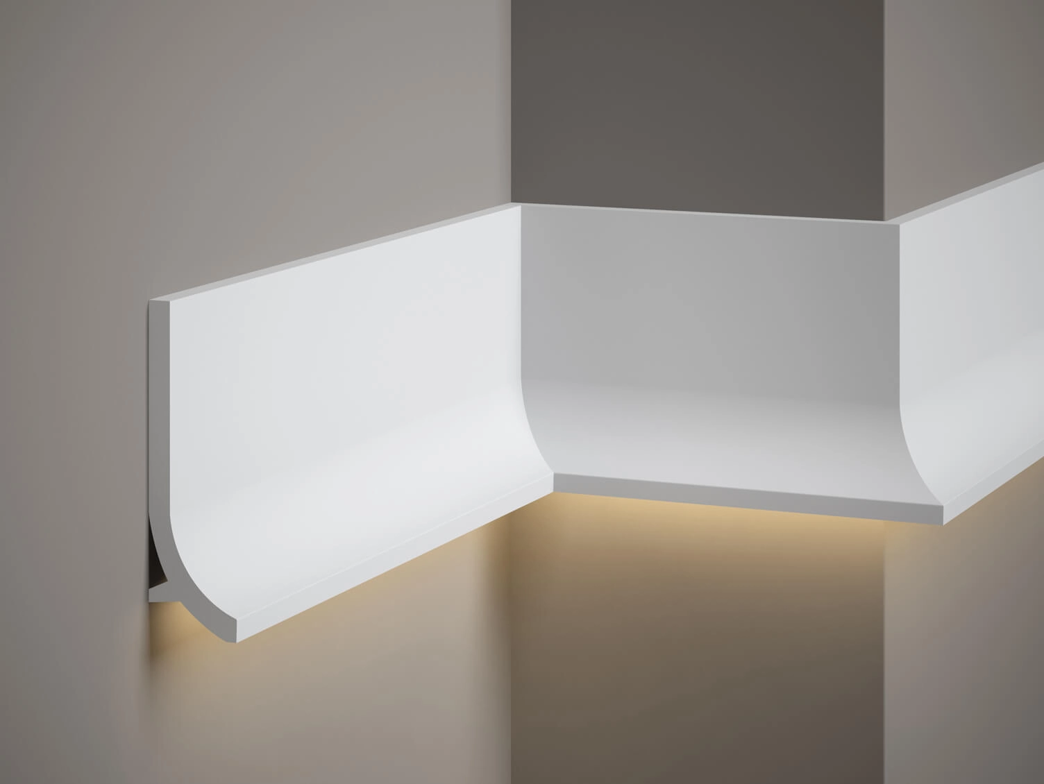 Listwa oświetleniowa QS011 biała wym. 200 x 4 x 13.5 cm, z PolyForce