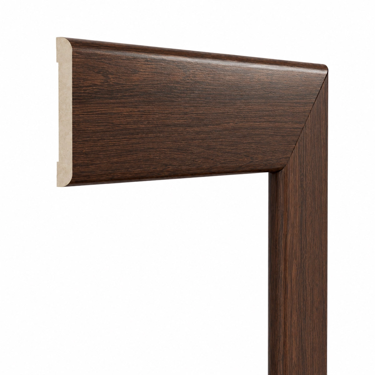 Opaska drzwiowa 3 szt. komplet, listwa maskująca MDF, Dąb Ciemny, obramowanie drzwi 6 cm