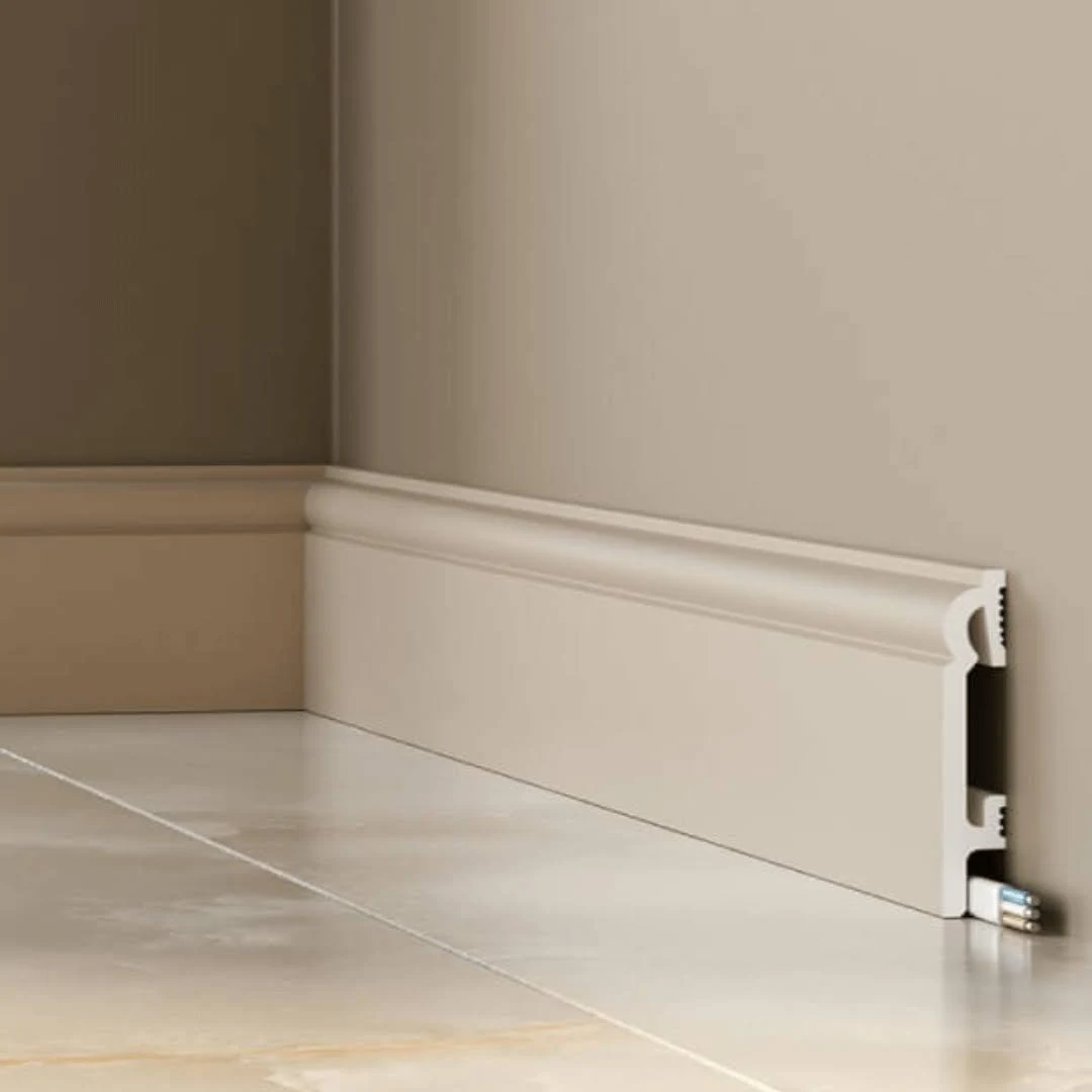 PRÓBKA 20 cm - Listwa przypodłogowa Premium Floor Durofit PF082K Kaszmir NCS S1502Y50R 8cm