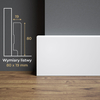 Listwa przypodłogowa MDF lakierowana biała z wodoodporną powłoką TRIO XL 8cm