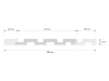 Lamela ścienna lewe zakończenie Dąb Klasyczny L0206LT wym. 200 x 2.8 x 1.2 cm, z PolyForce, kolor dąb klasyczny