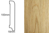 Listwa przypodłogowa fornirowana lakierowana CP100 R10 (240 cm x 10 cm x 1,8 cm) dąb