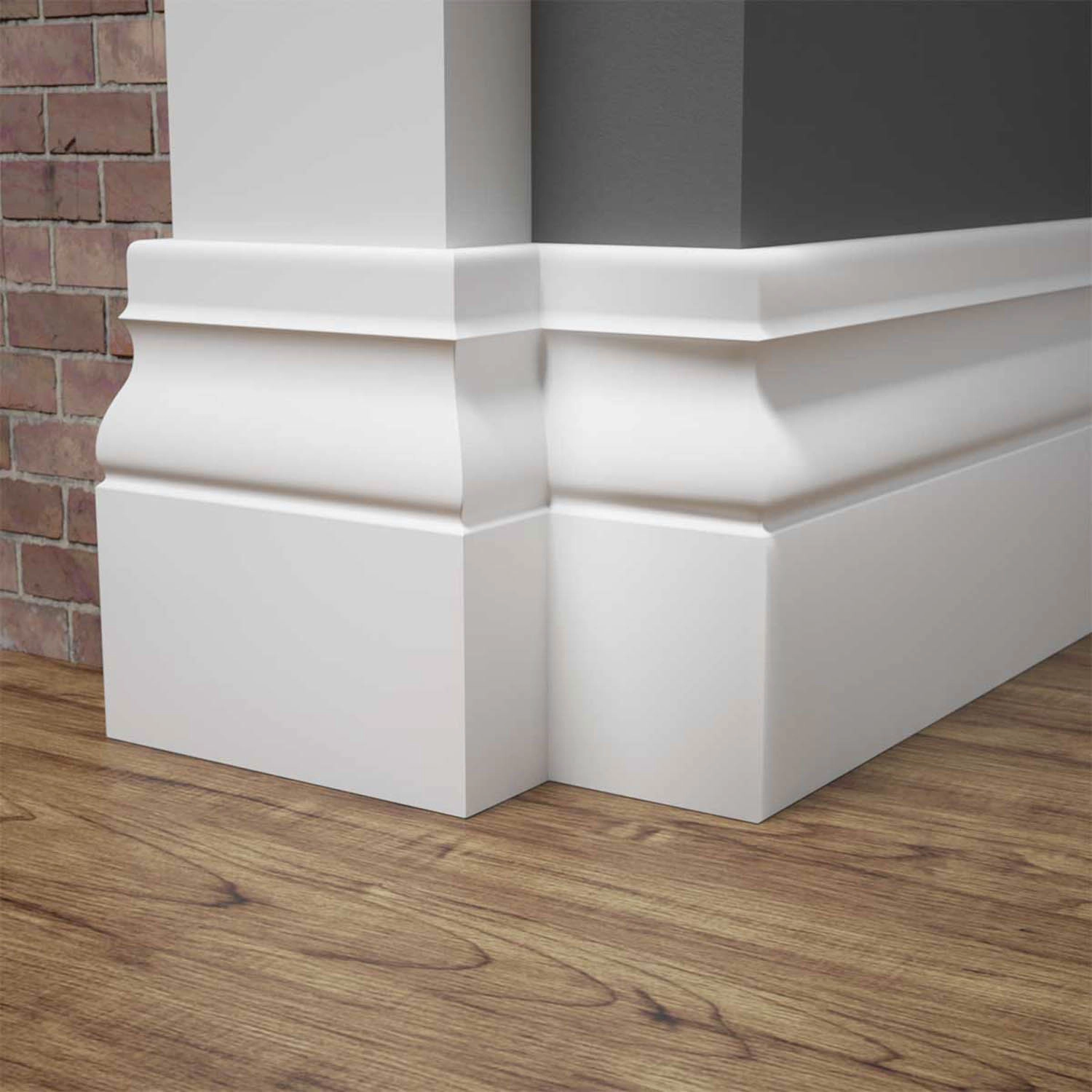 Listwa przypodłogowa MDF lakierowana biała z wodoodporną powłoką BONITA 15cm