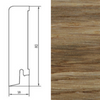 Drewniana listwa przypodłogowa lakierowana 80/18 (240 cm x 8 cm x 1,8 cm) Dąb Szczotka