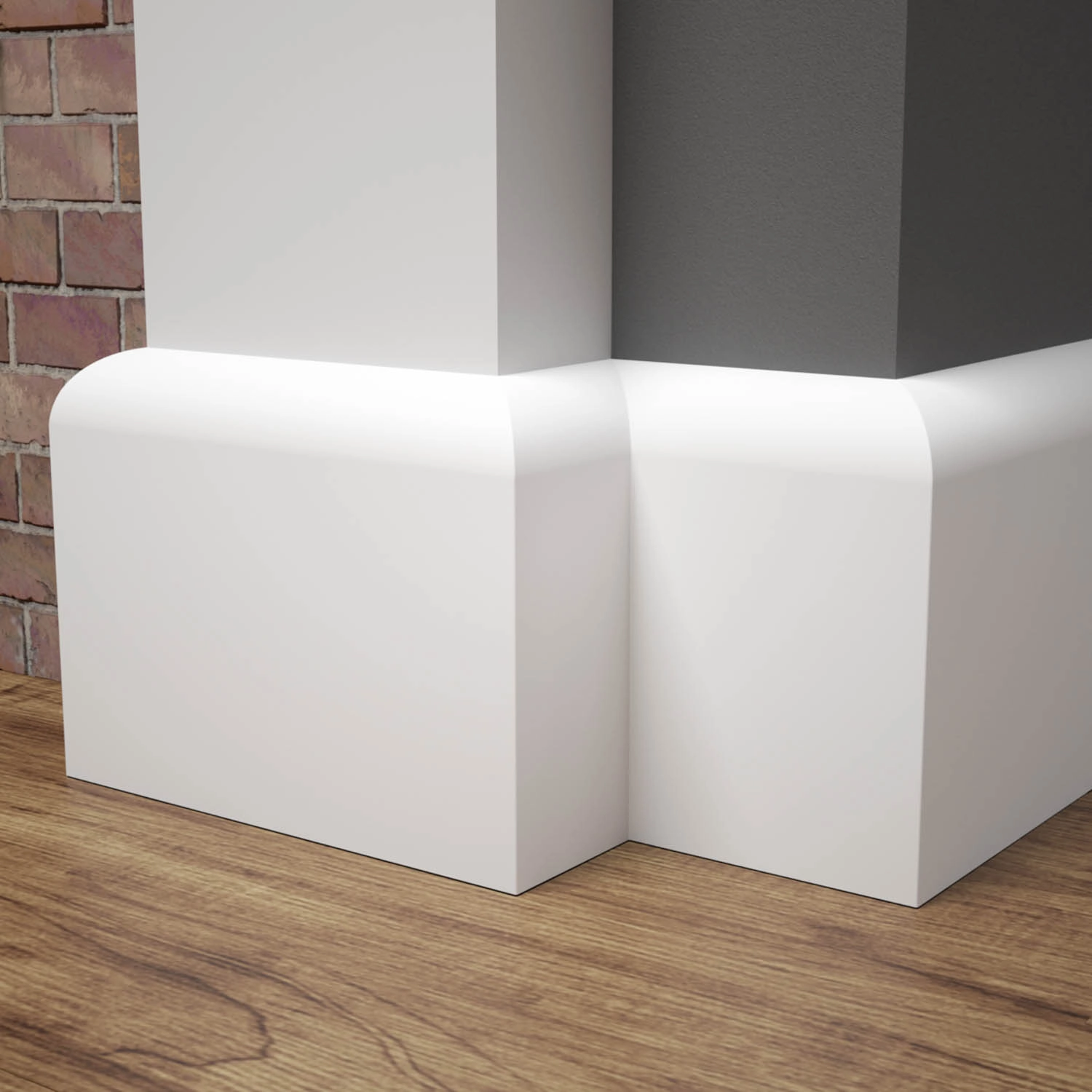 Listwa przypodłogowa MDF OTTO, Biała Premium, 10cm