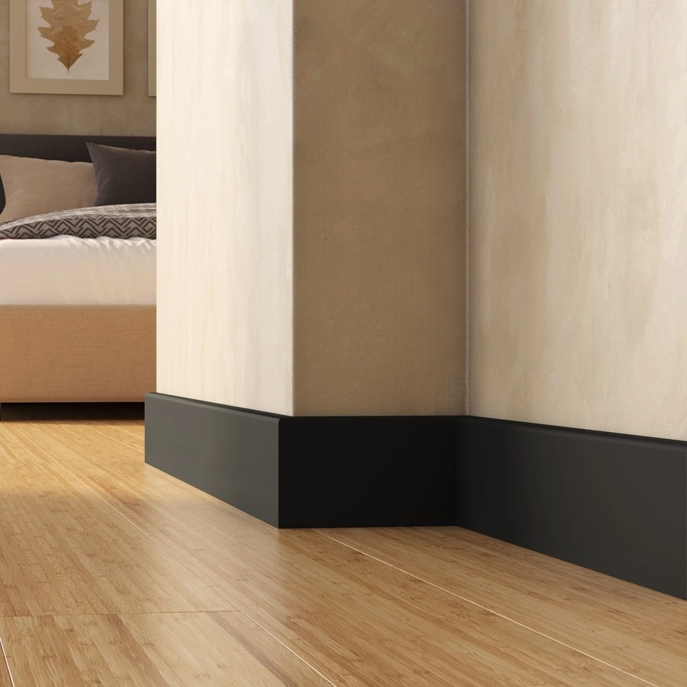 PRÓBKA 20 cm - Listwa przypodłogowa Premium Floor Durofit PF100B czarna 10 cm
