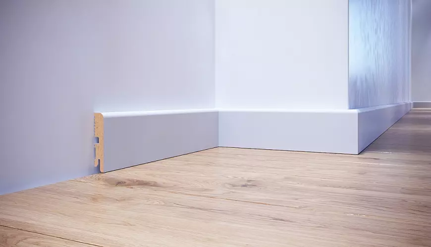 Listwa przypodłogowa MDF FOGE LB1 - 80 biały półmat, lakierowana