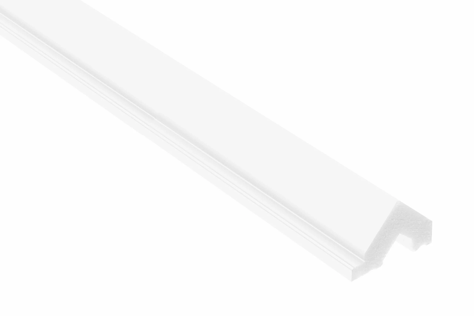 Lewe zakończenie panela ściennego WP003LT białe wym. 200 x 1.6 x 2.1 cm, z PolyForce