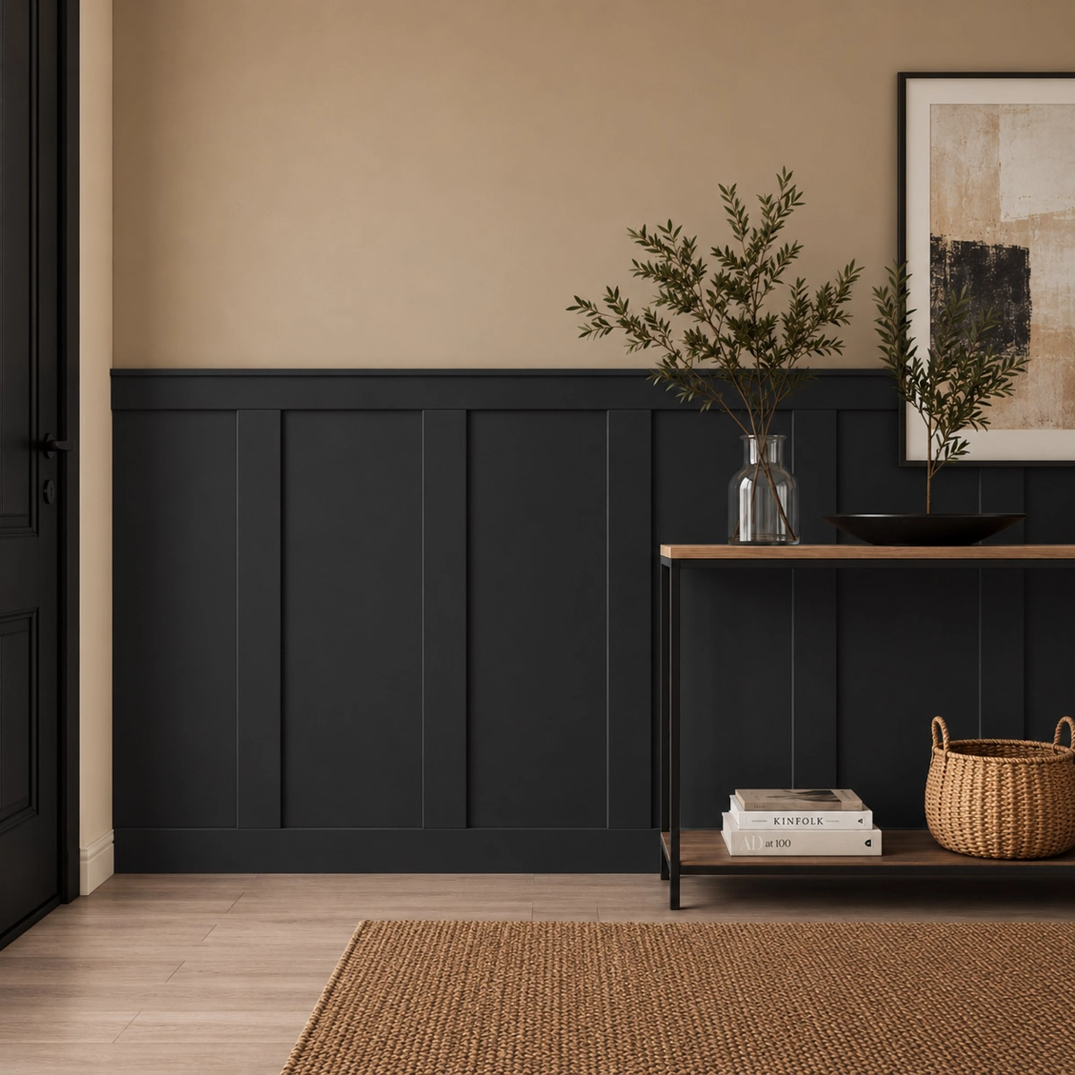 Boazeria ścienna FRAME MDF surowa do malowania - długość 207 cm, wysokość 128 cm