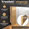 Listwa przypodłogowa MDF lakierowana biała TRIO SLIM 8 cm – II Gatunek