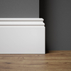 PRÓBKA 20 CM - Listwa przypodłogowa MDF - ESTILO 10cm - Biała Premium