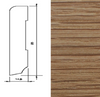 Drewniana listwa przypodłogowa olejowana 60/16 (240 cm x 6 cm x 1,5 cm) Dąb Olej Naturalny