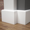 Listwa przypodłogowa lakierowana biała, MDF wilgocioodporny, FOGE LB1 - 10cm