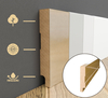 PRÓBKA 20 CM - Listwa przypodłogowa MDF lakierowana biała z wodoodporną powłoką PRIMA SLIM 10cm