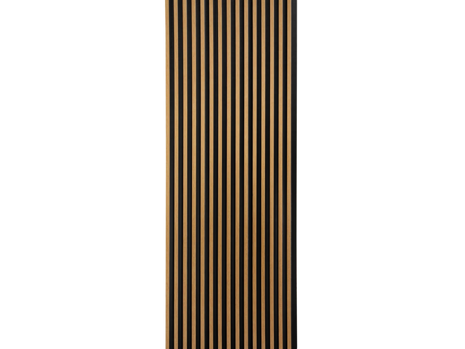 Lamela ścienna L0105 w kolorze naturalny dąb o wymiarach 270 x 1.2 x 12 cm, z PolyForce