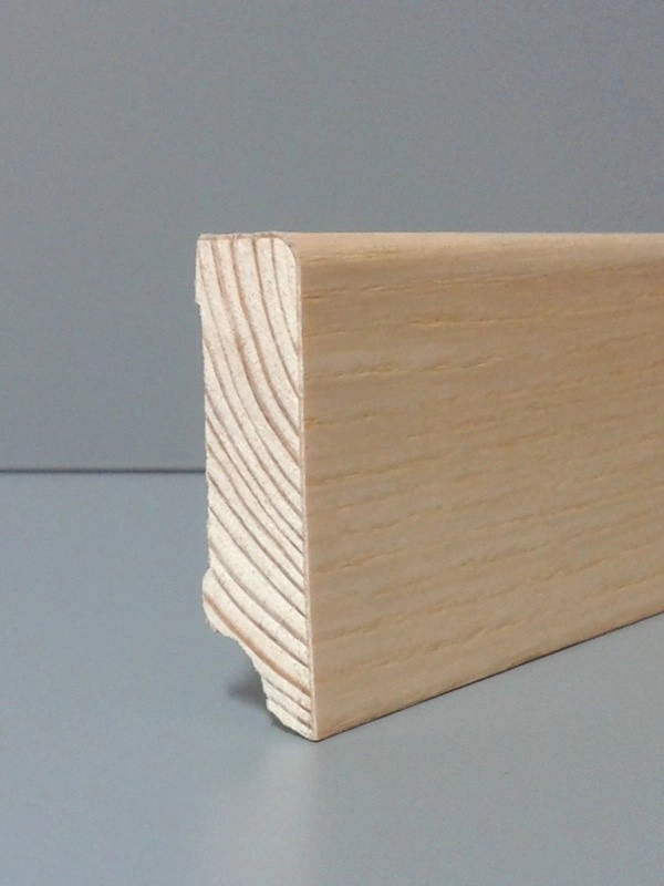 Listwa przypodłogowa fornirowana lakierowana CP58 R30 (240 cm x 5,8 cm x 1,6 cm) jesion select