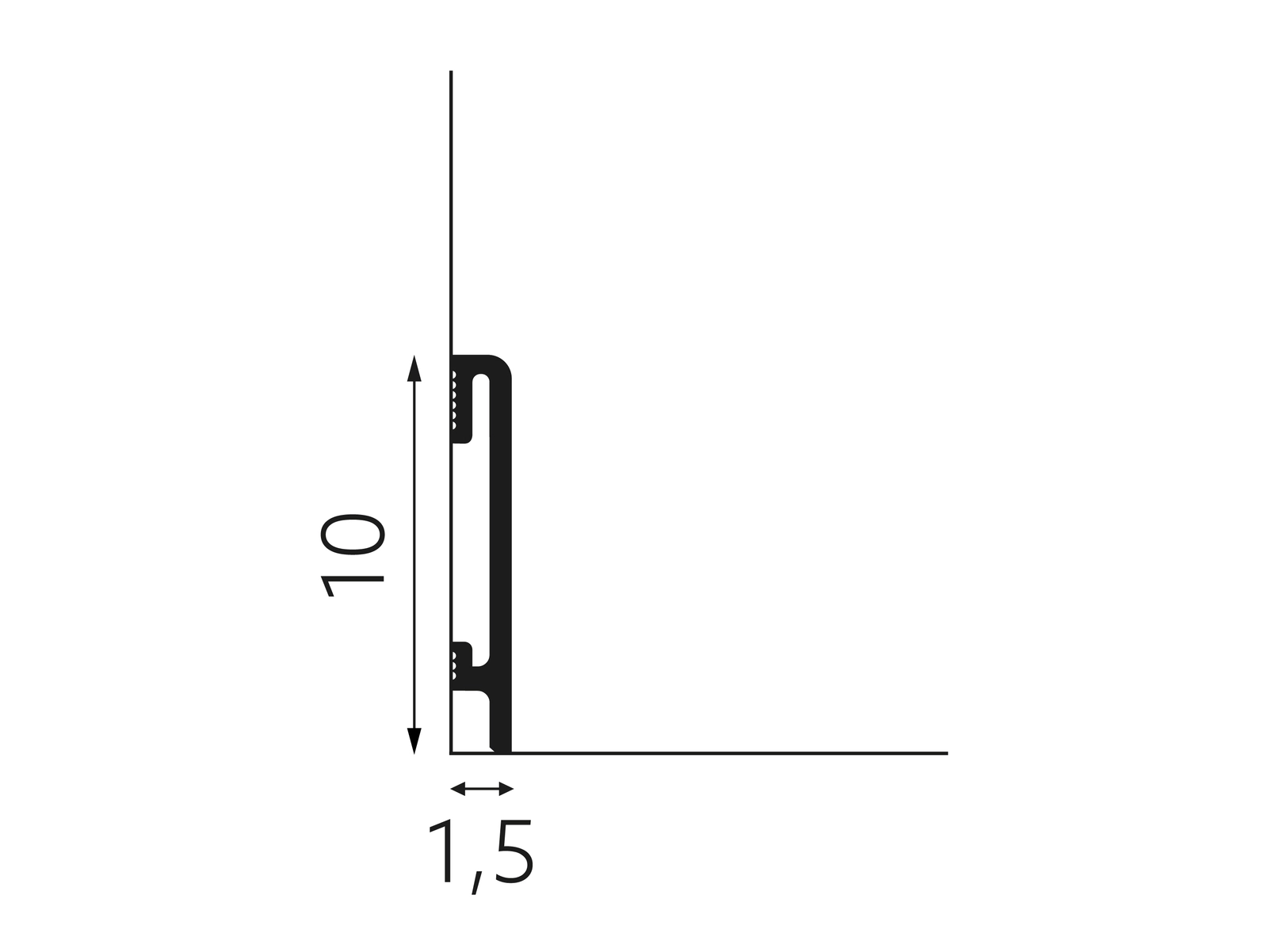 PRÓBKA 20 cm - Listwa przypodłogowa Premium Floor Durofit PF100C cappuccino 10 cm