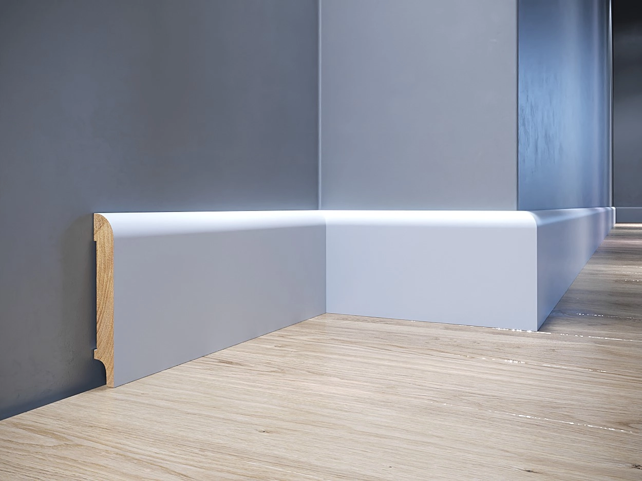 Listwa przypodłogowa drewniana lakierowana OPAL 100 (240 cm x 10 cm x 1,6 cm) iglaste