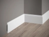 Listwa przypodłogowa MD258 biała wym. 200 x 1 x 8.1 cm, z PolyForce