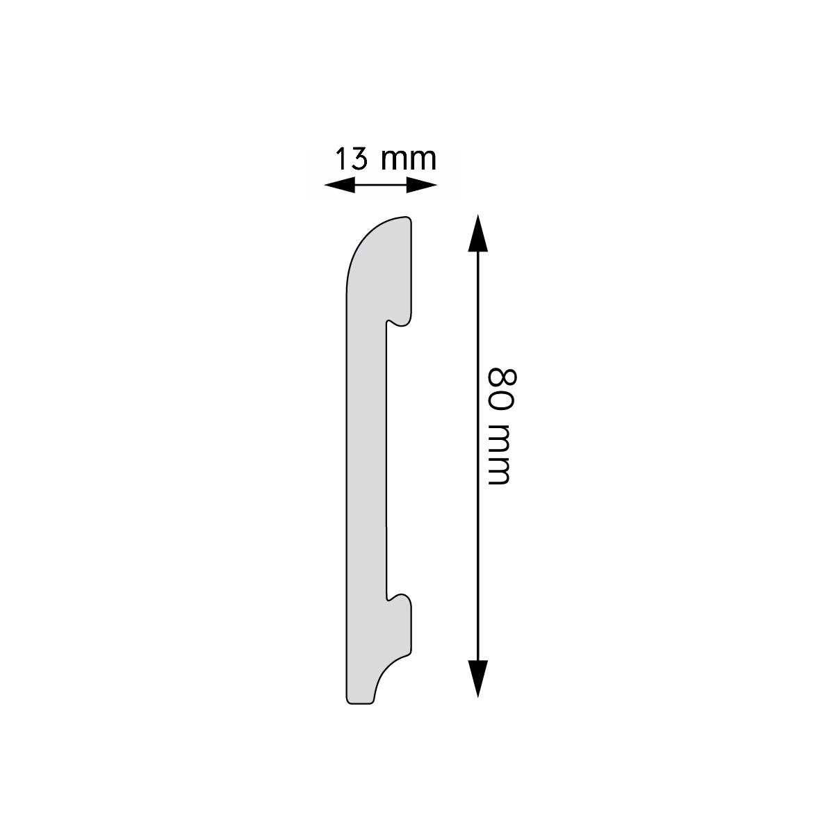 Listwa przypodłogowa, cokół Creativa LPC-11 / 244cm