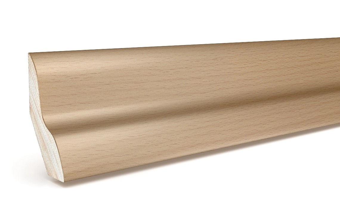 Listwa przypodłogowa fornirowana lakierowana LP50 (240 cm x 4 cm x 2,8 cm) buk