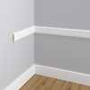 Listwa ścienna MDF biała, do malowania, 6cm