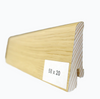 Drewniana listwa przypodłogowa lakierowana 58/20  (240 cm x 5,8 cm x 2 cm) Buk Jasny