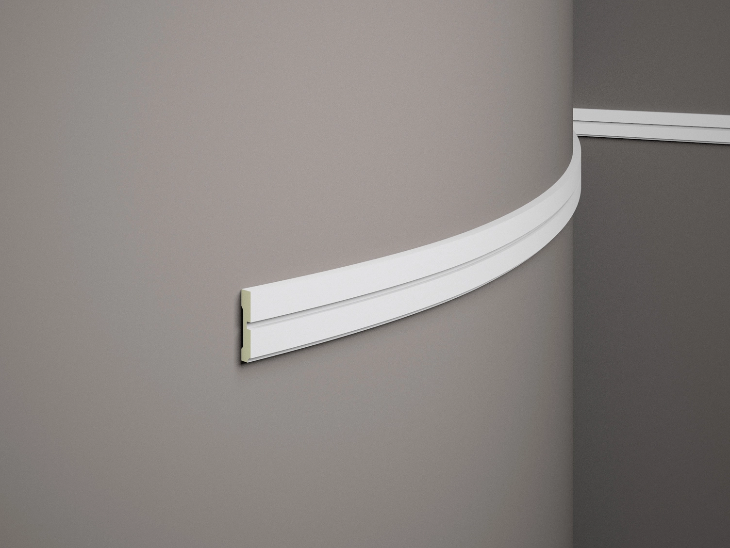 Listwa ścenna elastyczna MDD414F biała wym. 200 x 1.1 x 5.1 cm, z Flex