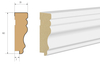 PRÓBKA 20 CM - Listwa wieńcząca do boazerii ściennej MDF - LINEA - Biala Premium