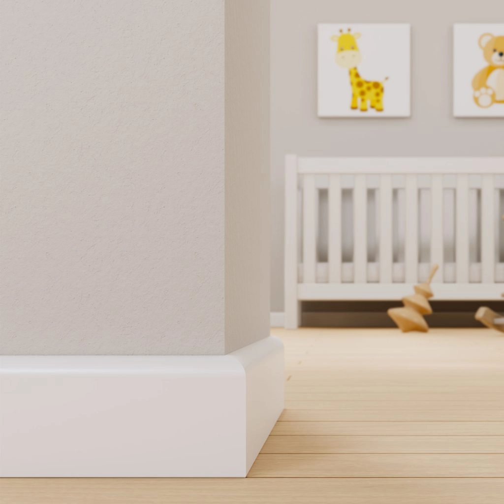 Listwa przypodłogowa MDF OTTO, Biała Premium, 10cm