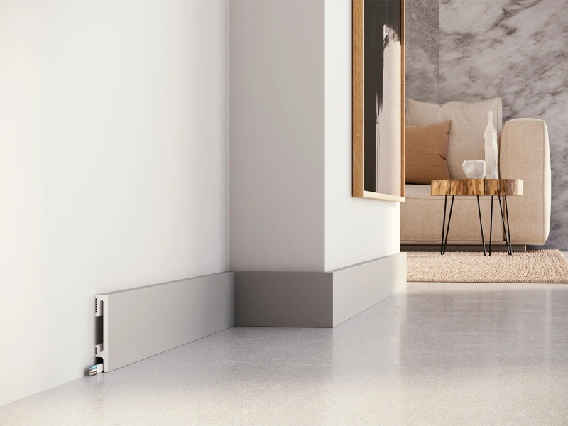 Listwa przypodłogowa Premium Floor Durofit PF081G szara 8 cm