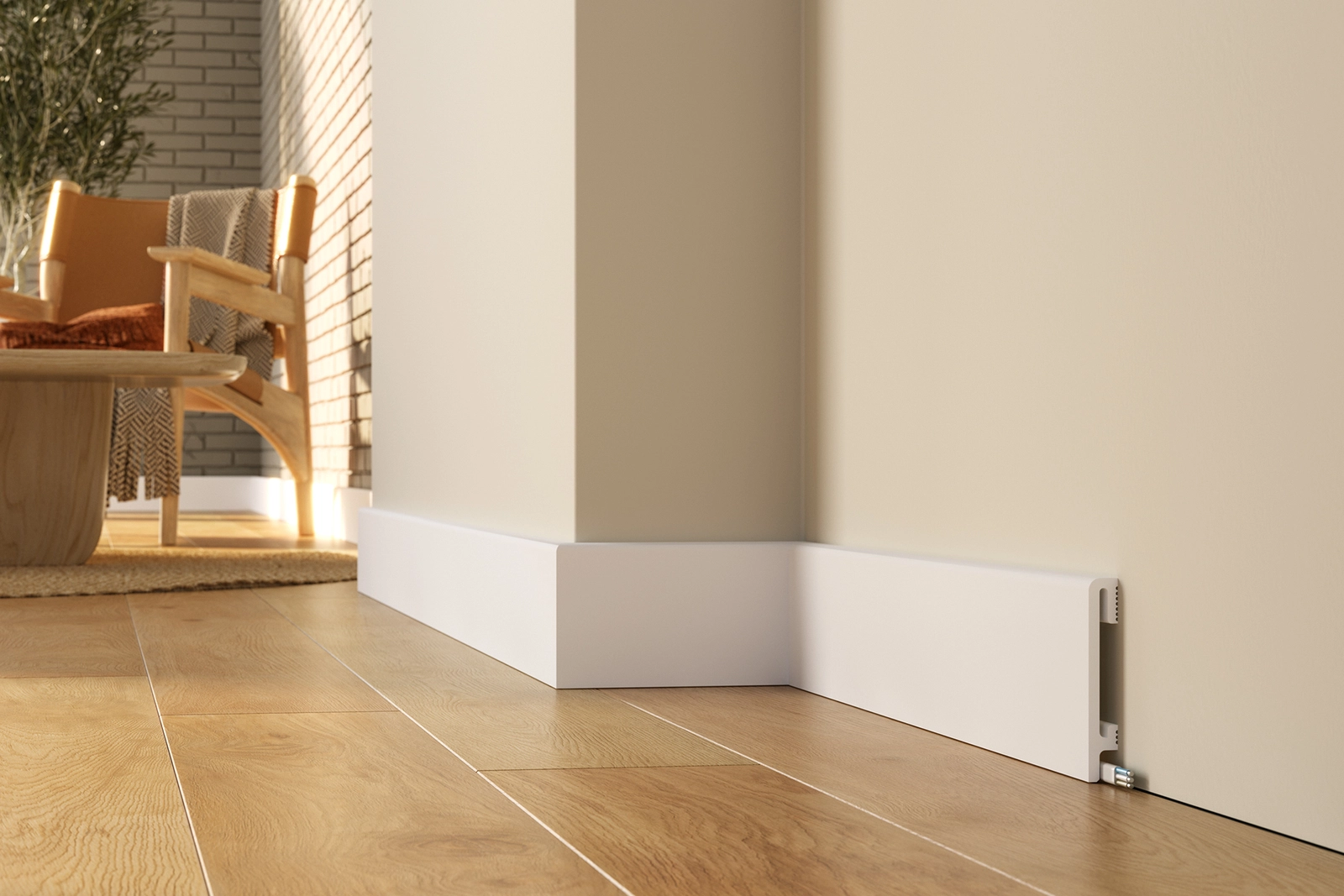 Listwa przypodłogowa Premium Floor Durofit PF100 biała RAL9003 10 cm