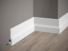 Listwa przypodłogowa QS009 biała wym. 200 x 1.6 x 10 cm, z PolyForce