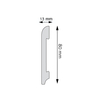Listwa przypodłogowa, cokół Creativa LPC-11a kolor aluminium 244cm