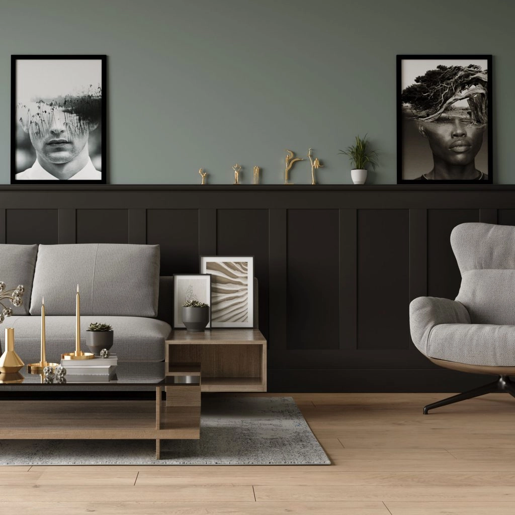 Listwa boazeryjna ELEGANT, boazeria ścienna MDF, do malowania